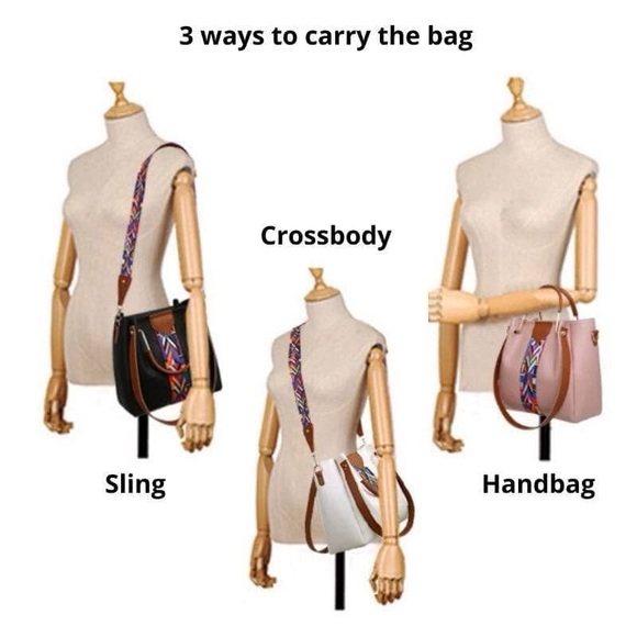 White 4 Pc Handbag Set - Picture 4 of 8